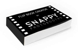 Flip Book Creator photo booth hire in Sydney - Snappy Photobooths (close-up)
