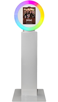 Empire LCD Booth with a Tim Tam branded photo print display - Snappy Photobooths