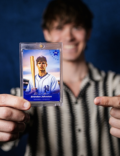 Trading Cards Creator photo booth hire in Sydney - Snappy Photobooths (in use at an event)