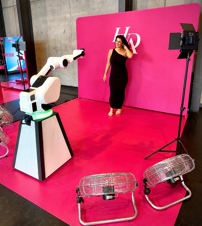 GlamBot photo booth hire in Sydney - Snappy Photobooths