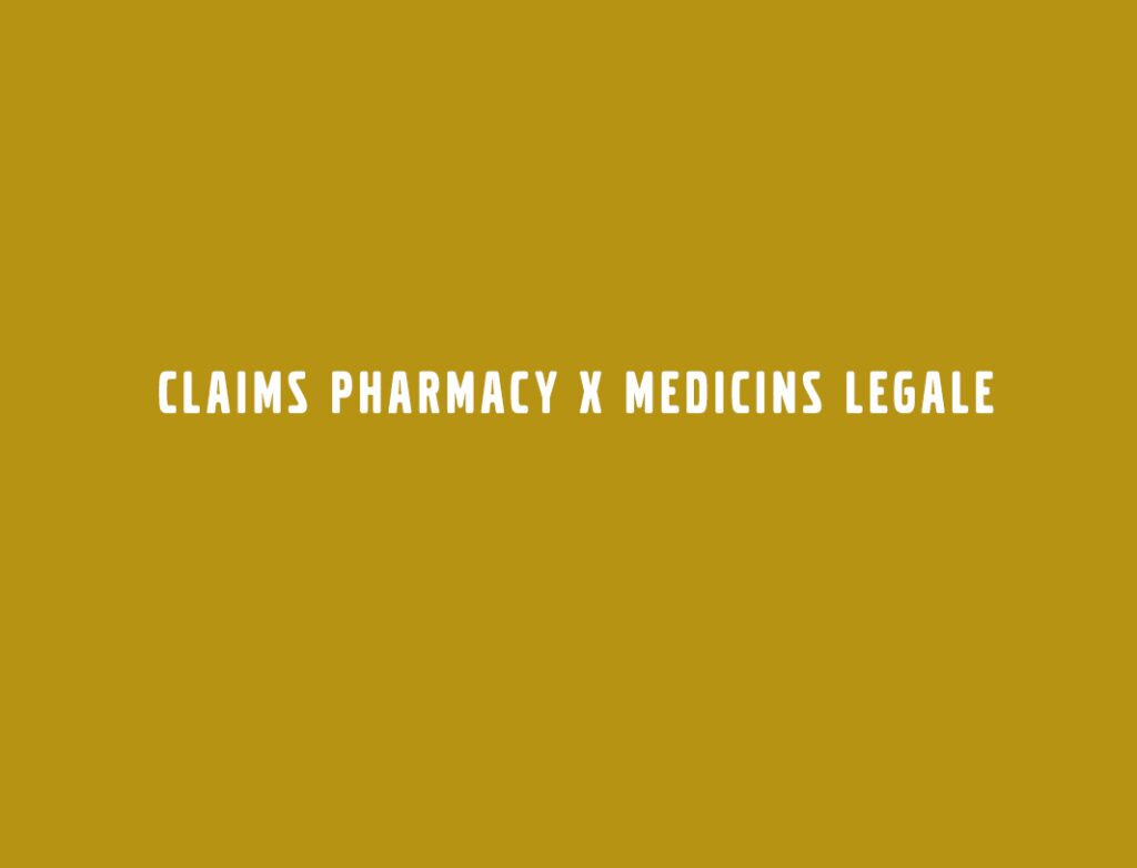 Claims Pharmacy x Medicins Legale 1